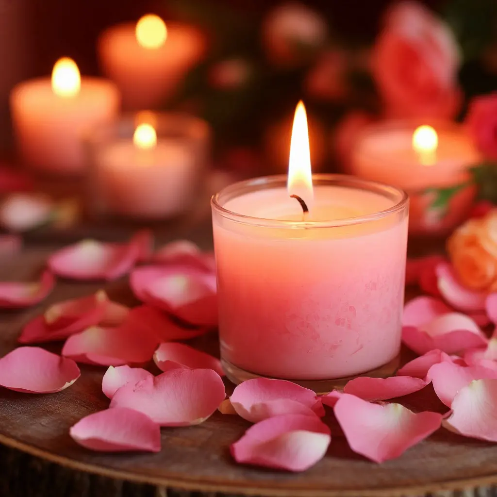 Love mood candle