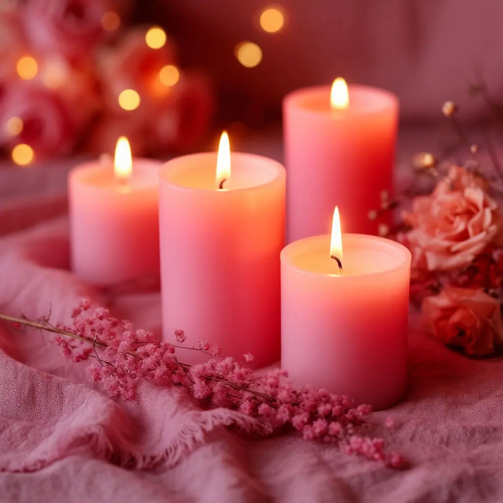 Love candle setting