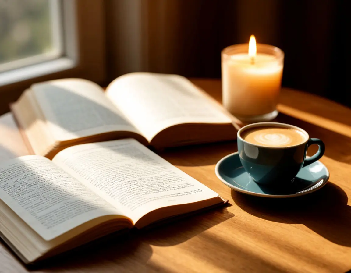 Morning ritual candle