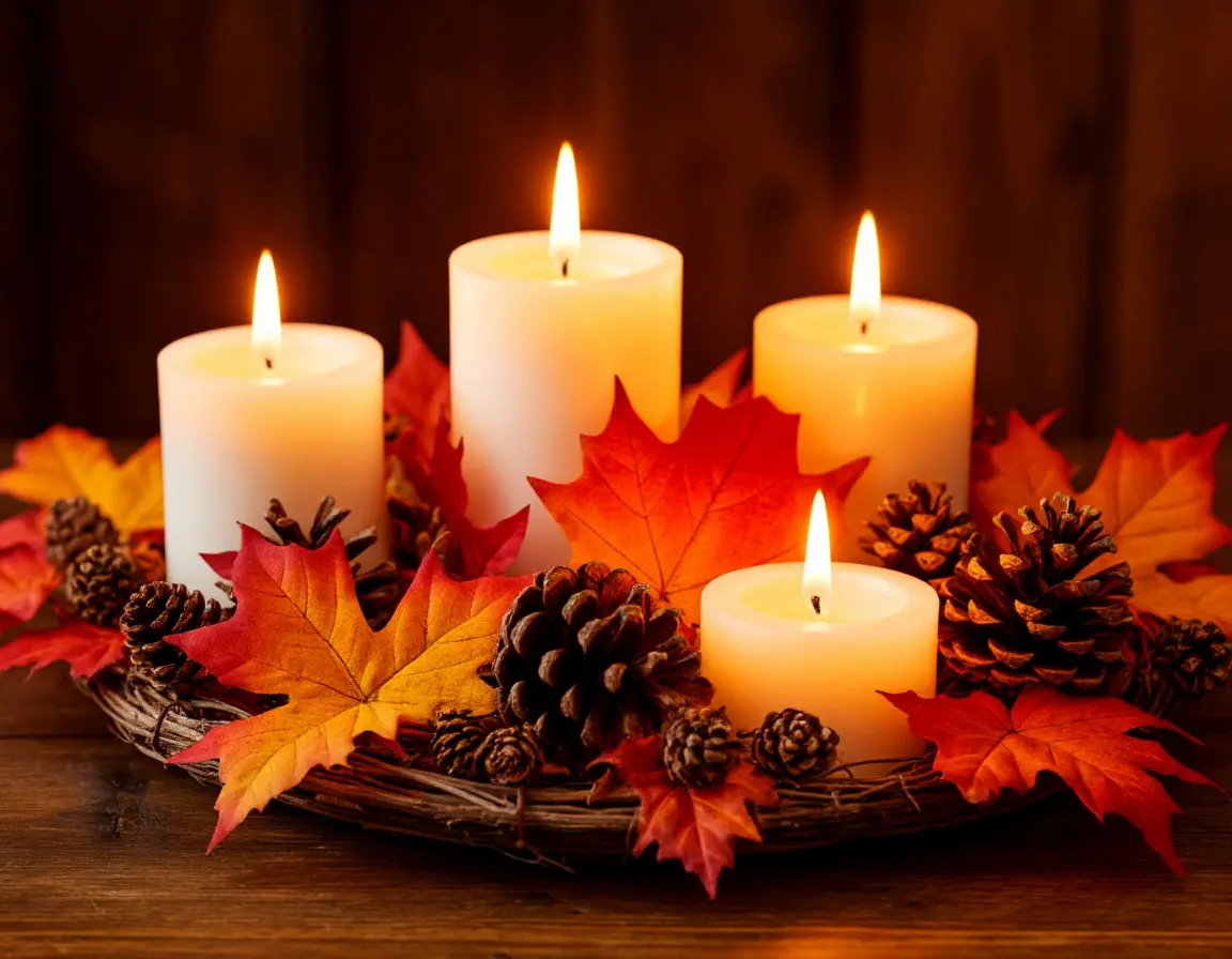 Seasonal candle display
